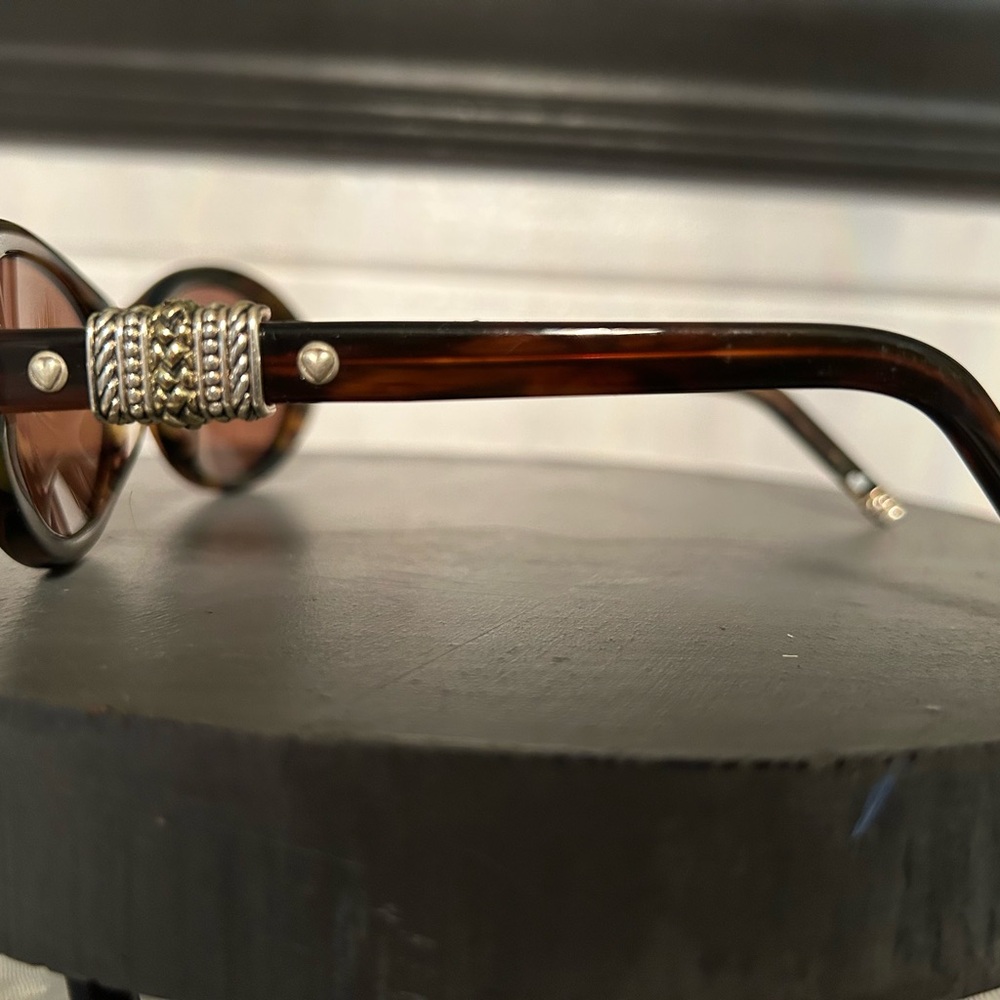 Brighton Elegant Brown Sunglasses with Silver Detailing
